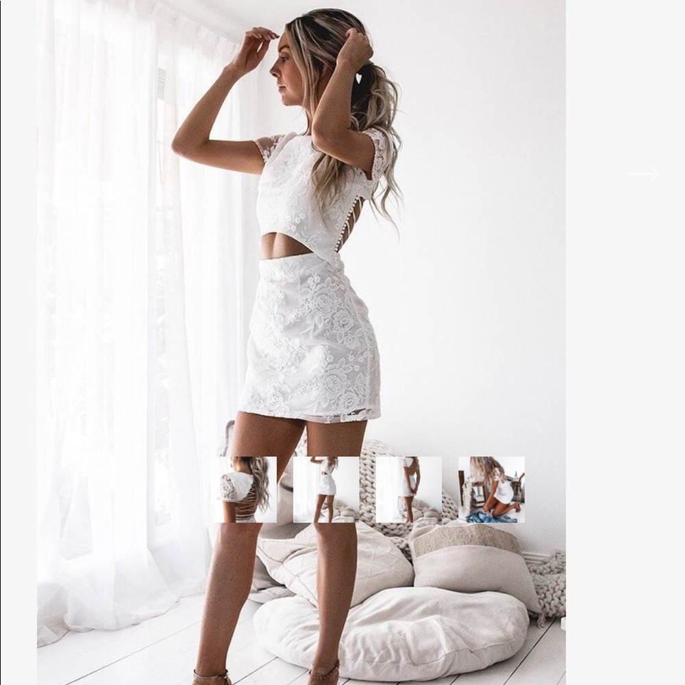 White Lace Dress NWOT